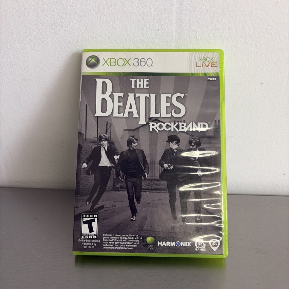 The Beatles Rockband (Microsoft Xbox 360) w/Manual Tested Good Cond